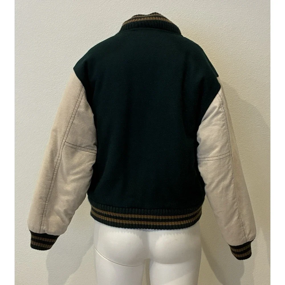 Vintage Jordache Wool Varsity Jacket Teen Girls M 12-14 Classic Retro‎ 80's 90's